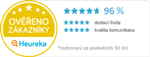 Ověřeno zákazníky Heureka — 96 % spokojenost