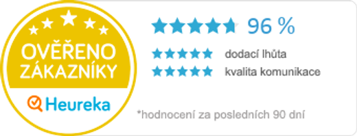 Ověřeno zákazníky Heureka — 96 % spokojenost